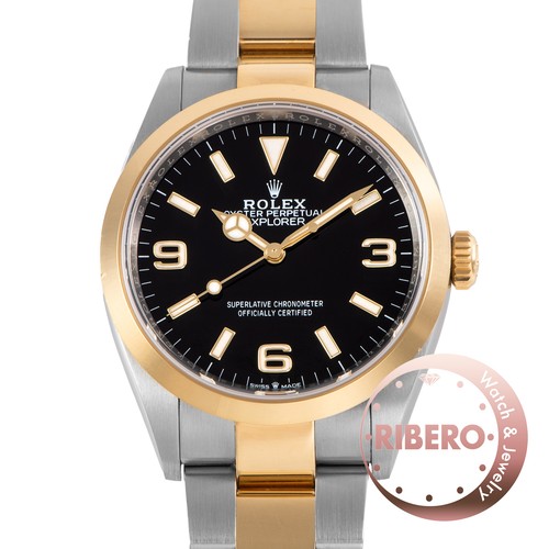 ROLEX Explorer 1 124273 Stainless Steel/YG Free Shipping with Box
