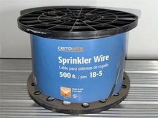 NEW Cerrowire 500 ft. 18/5 Black Solid Copper Sprinkler Wire - 240-1005J