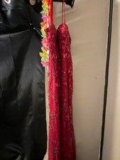 prom dress size 0 dark red