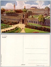 Der Zwinger Dresden Garden View Postcard