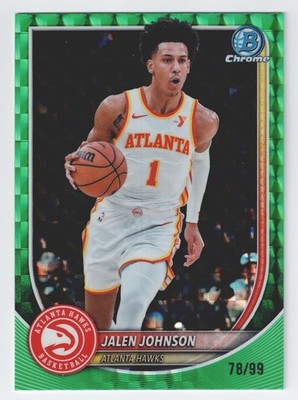 2025-26 Bowman Chrome Basketball NBA Jalen Johnson Green Geometric /99 #BCV-85