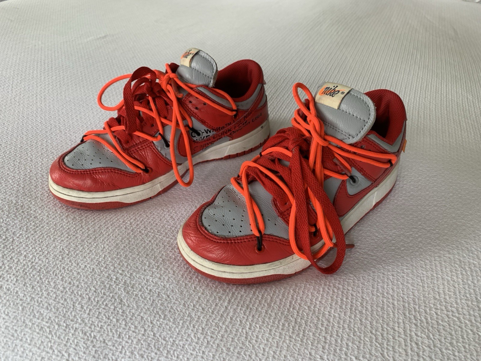 OFF WHITE X NIKE Nike Dunk Low x OFF WHITE rosso universitario