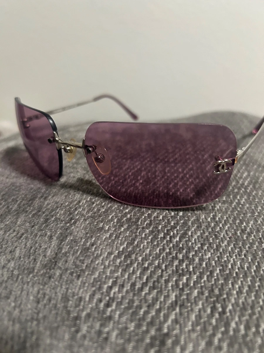 CHANEL Rimless Silver Sunglasses for Women for sale | eBay