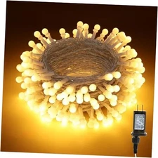  LED String Lights, 66ft 200 LED Christmas Lights, 8 Modes String Soft White