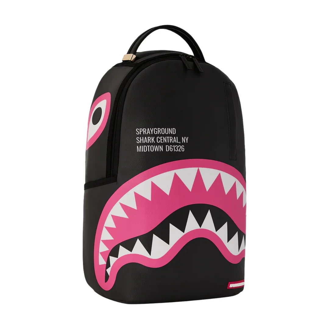 SpraygroundShark Central Pink DLXSV Backpack 'Black Pink' | eBay