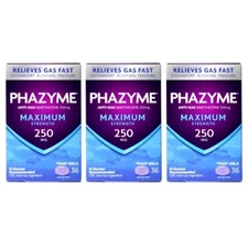 3 Pack - Phazyme Maximum Strength Softgels, 36 Each