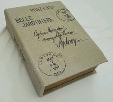 Adventure Book Travel Photo Postcard Keepsake, Hiden Storage Box Wedding