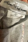 Rare Editions Girls Owl Tunic Leggings Set Size 6X Floral Ruffle Pants Grey Pink — photo 2