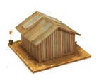 On3 Scale small scratchbuilt motorcar storage shed in styrene, delightful! — photo 6