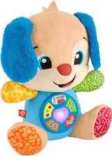 Fisher-Price Baby Toy Laugh & Learn Smart Stages Puppy Musical Plush with Lights
