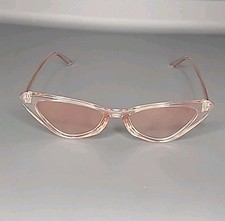 Retro Cateye Translucent Peach Sunglasses