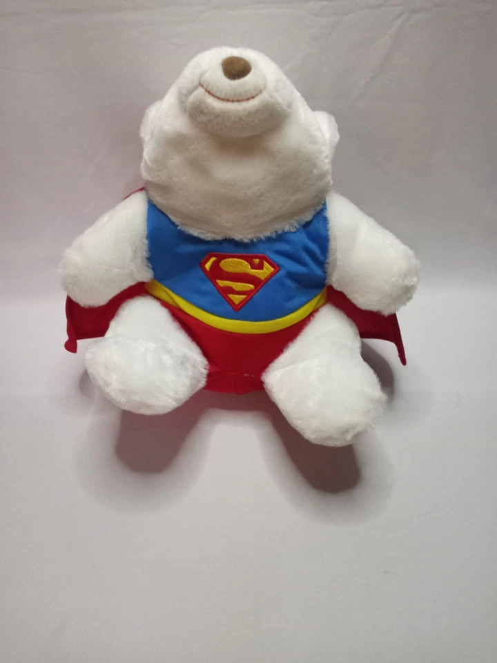 Oso de peluche Gund Superman Snuffles DC Comics superhéroe peluche en excelente estado difícil de encontrar Foto 2 de 4