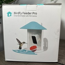 NETVUE by Birdfy Pro Smart Bird Feeder with 1080P Camera Solar Panel Blue