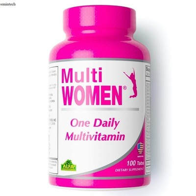 Multi Women Vitamins 100 Tablets Alfa Vitamins - Energy, Immune & Beauty Support