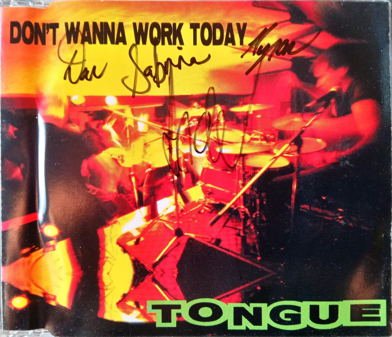 Tongue - Don't Wanna Work Today Signed Limited Edition CD Single Australian Band