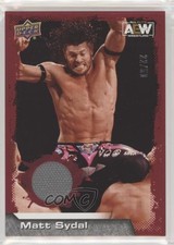 2022 Upper Deck AEW All Elite Wrestling Red Mat Relics 22/50 Matt Sydal #43 n1u
