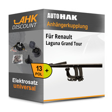 Für Renault Laguna Grand Tour 01- AUTO HAK Anhängerkupplung abnehmbar + 13polig
