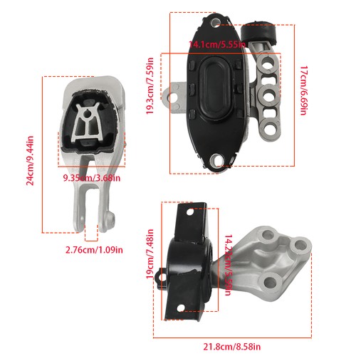 Engine Mounts & Trans Mount For 2013-2016 Chevrolet Sonic 1.8L A5595 A5596 A5597 - Picture 2 of 10