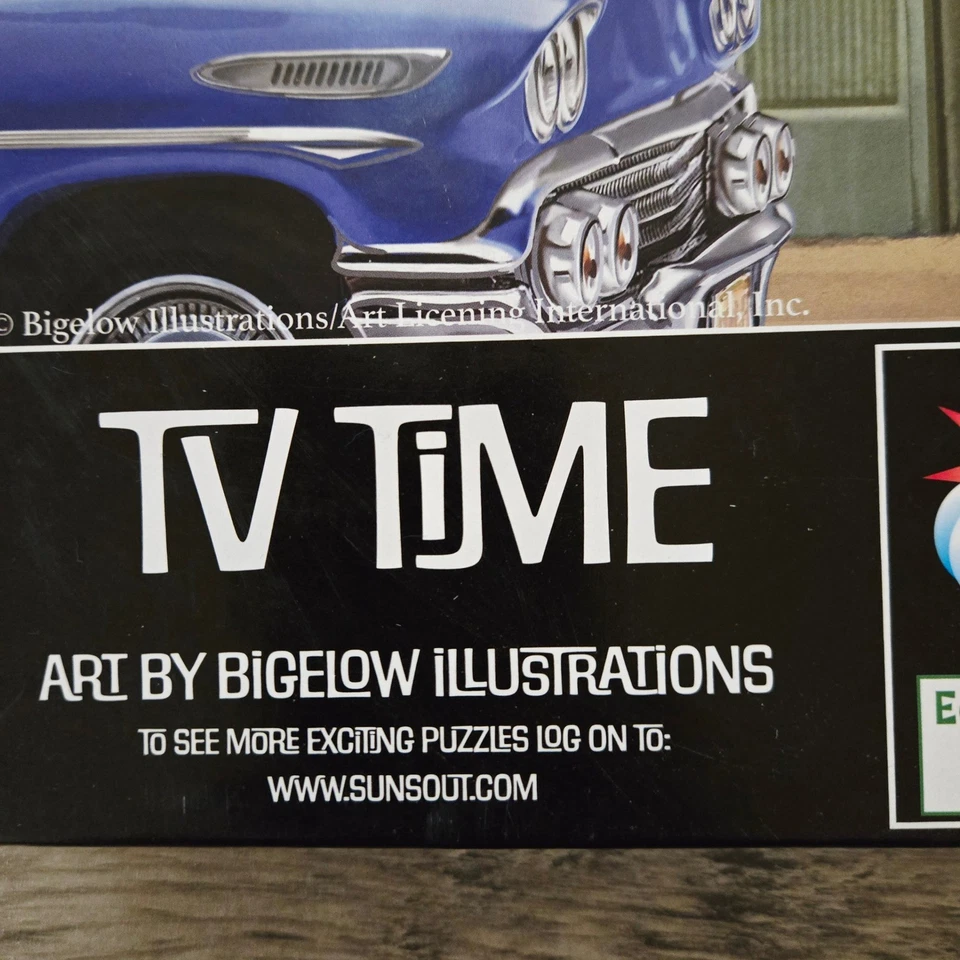 Rompecabezas de 1000 piezas TV Time arte por Bigelow Illustrations acabado Foto 3 de 4