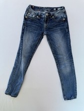 Miss Me Jeans Size 26 Womens Signature Ankle Skinny Blue Denim