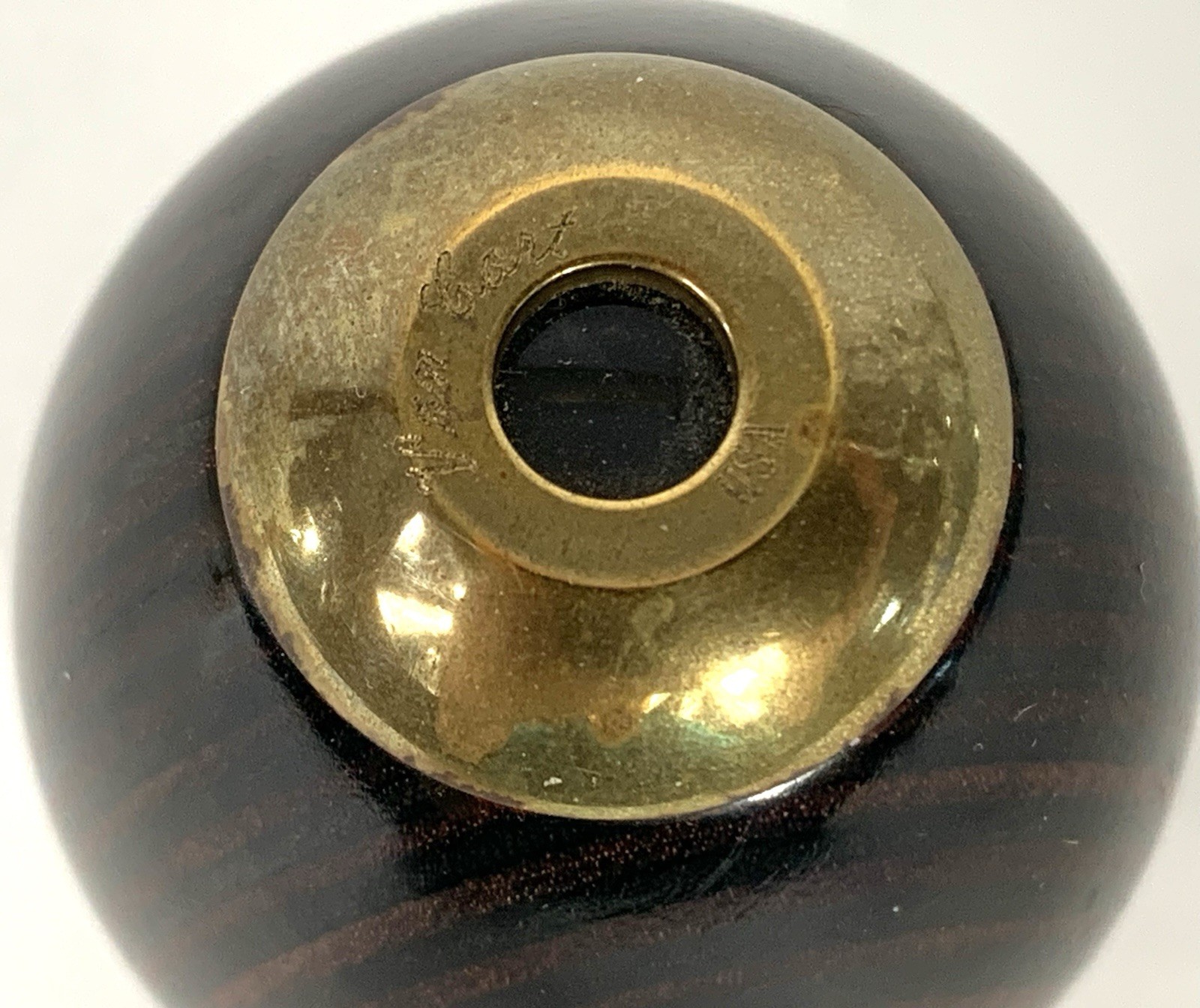 Vintage 1991 VAN CORT “NICHOLAS II” Exotic Wood KALEIDOSCOPE with Brass Stand