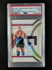 2024 Panini National Treasures JULIUS CREED 9/25 Patch Holo Silver #TT-JCR PSA 7
