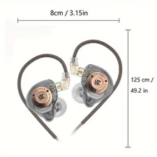 KZ EDX Pro X Dual Driver Hi-Fi IEM Earphones | Stereo Bass