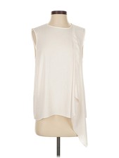 BCBGMAXAZRIA Women Ivory Sleeveless Blouse S