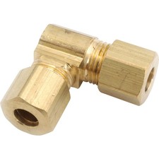 Anderson Metals 1/4 In. 90 Deg. 2-Way Compression Brass Elbow 1/4 Bend 