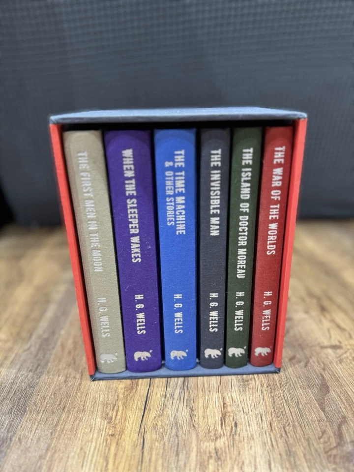 H.G. Wells Miniature Book Collection (6 Books) - Image 2 of 4