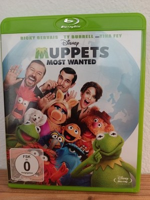 Disney Muppets Most Wanted Blu-ray Ricky Gervais, Ty Burrell, Tina Fey