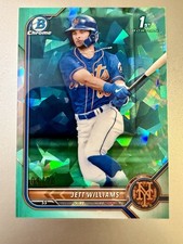 2022 Bowman Draft Sapphire Jett Williams 04/20 Aqua Sapphire Ref 1st #BDC-190