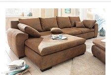 Wohnlandschaft im Landhausstil, mit Bettfunktion und Bettkasten