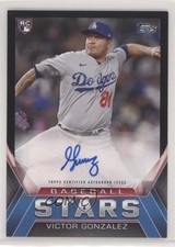 2021 Topps Update Baseball Stars Black 76/199 Victor Gonzalez #BSA-VG Auto 5m1