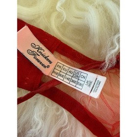 AGENT PROVOCATEUR DEMELZA Red 3 Piece Lingerie Set 36E or 36DD/4/5