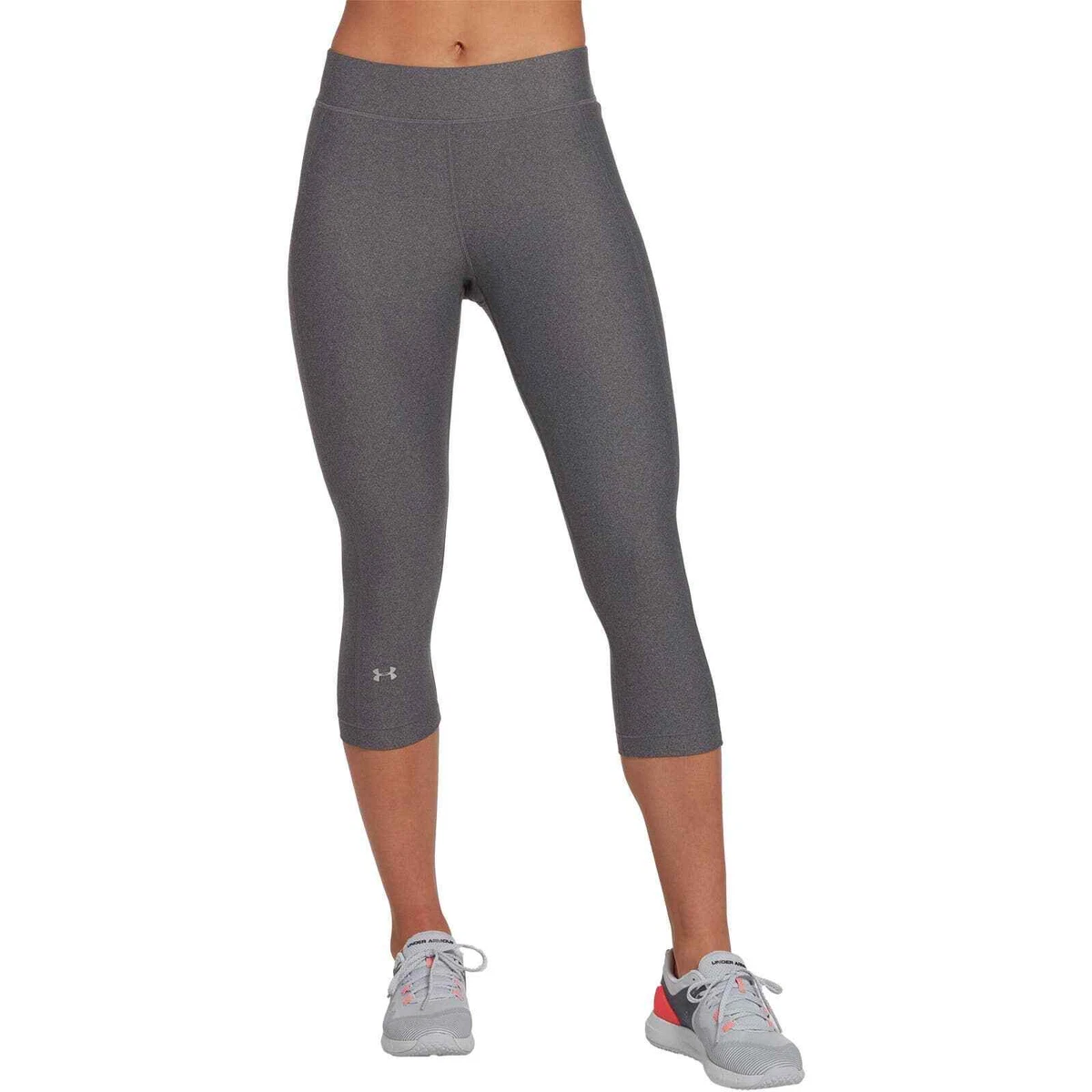 Under Armour Women S HeatGear Armour Ankle Crop Leggings grey XS