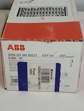 ABB S201-K1 CIRCUIT BREAKER 1-P 1.6A/277V Qty 1 NEW w16