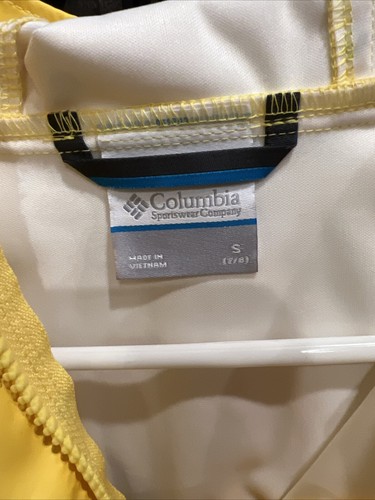 Girls Columbia Fire Flies Printed Jacket Water Resistant Size Small 7/8 READ - Picture 2 of 7