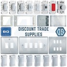 BG Polished Chrome Custom Grid Plate Switch Components RNPC New Range