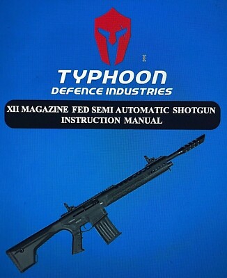 TYPHOON DEFENSE X12 F12 SHOTGUN OWNER'S MANUALS