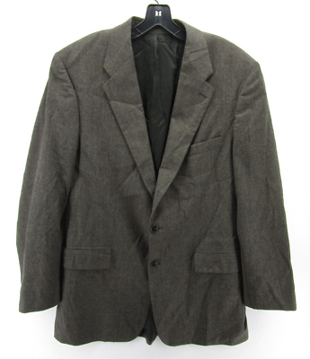 VINTAGE Lauren Ralph Lauren Jacket Men 44 Gray Wool Blazer Sport