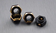 Samix RC 6mm Brass 16g Wheel Hex Adapter Set - For Traxxas TRX-4 TRX4-4063-6