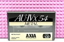 AXIA   AU IVX   54  1991  JAPAN  TYPE IV     BLANK CASSETTE TAPE (1) (SEALED)