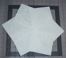 48 White Tonal Tone on Tone Fabric 5 inch Quilt Squares Charm pack