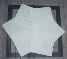 48 White Tonal Tone on Tone Fabric 5 inch Quilt Squares Charm pack