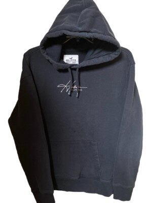 HOLLISTER CALIFORNIA MUST HAVE COLLECTION NAVY BLUE PULLOVER HOODIE UNISEX  SZ M