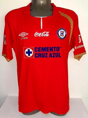 UMBRO CRUZ AZUL MEXICO 50 YEARS RED SPECIAL ED JIMENEZ M ORIGINAL JERSEY  SHIRT | eBay