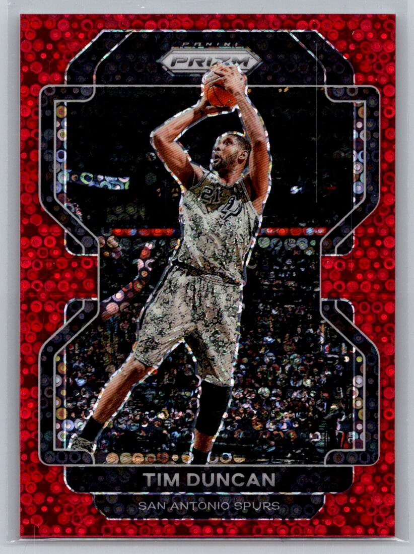 2021  Panini Prizm #268 Tim Duncan Red Fast Break 054/100