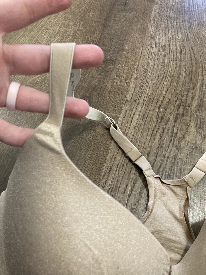 Donna Karan Intimates Beige Front Close T Shirt Bra Full Coverage 34DD - Image 4 of 4