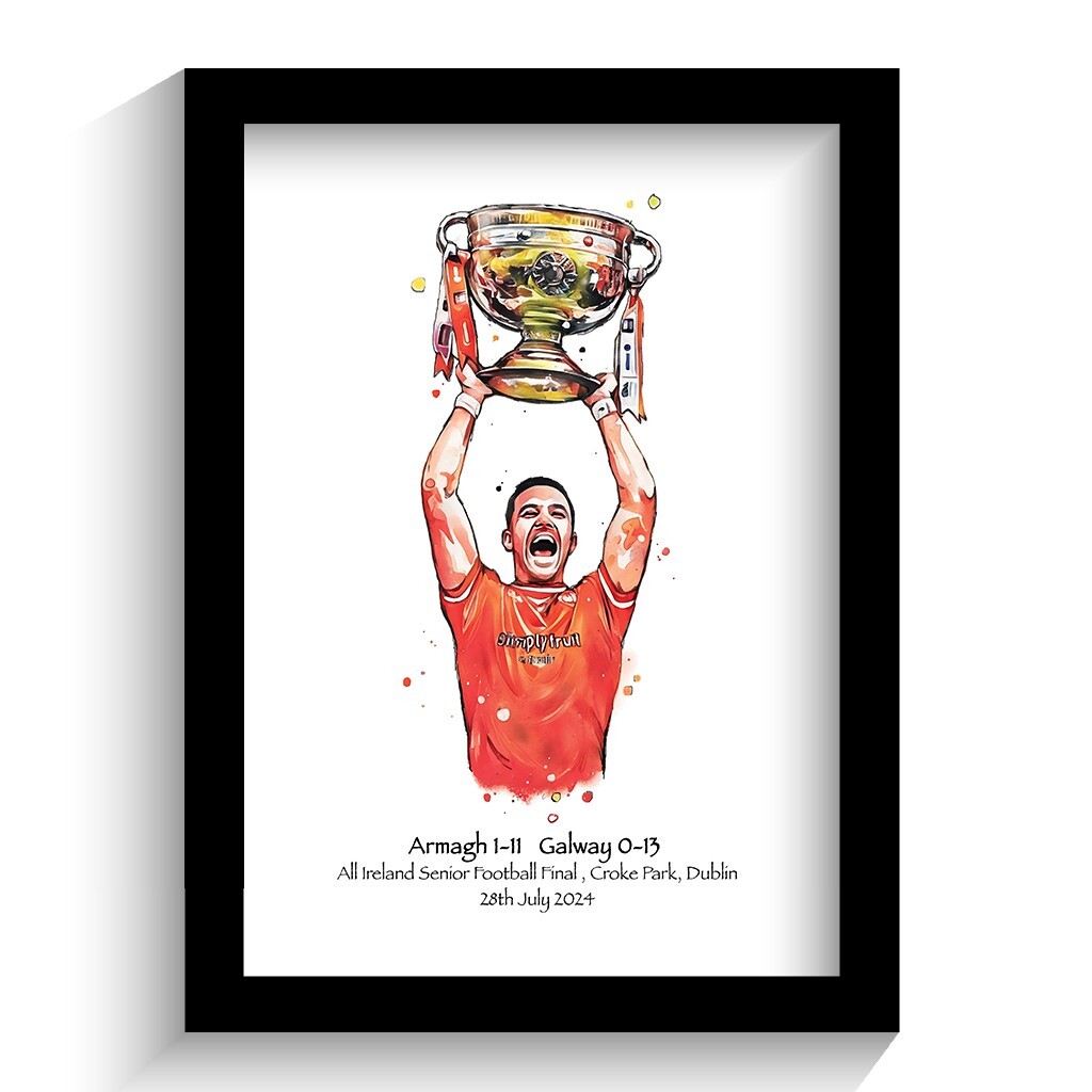 ARMAGH GAA ALL IRELAND FOOTBALL CHAMPIONS 2024 AIDAN FORKER ART